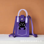 Sleeping cat (purple) / 12*18