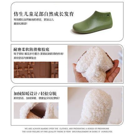 Cross-Border Customized Dropshipping Loop Velvet Girls' Boots 2025 Winter Korean Style Sleeve Shoes Baby Fur Boots Soft Sole Non-Slip