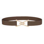 Coffee gold buckle / L 85cm