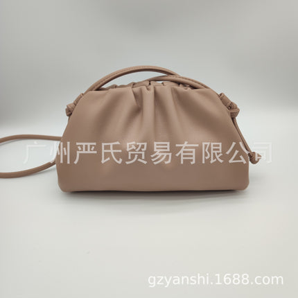 2022 New Cloud Bag Cross-border Women's Bag Pleated Dumpling Bag Autumn and Winter Fashion Shoulder Crossbody Bag Handbag Women's Bag