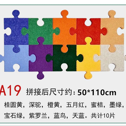 Felt Floor Mat Puzzle Ins-Style Entrance Door Mat Wall Decoration Background Wall Soundproofing Board Felt Wall Sticker