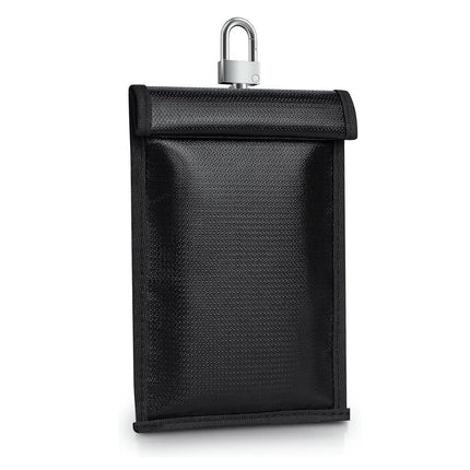 2024 new product in stock car key signal mobile phone shielding bag waterproof fireproof anti-theft flame retardant key bag RFID