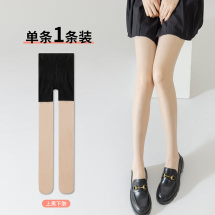 Anti-wolf stockings women's summer pineapple stockings thin anti-hook silk free cut sexy lace anti-light wholesale