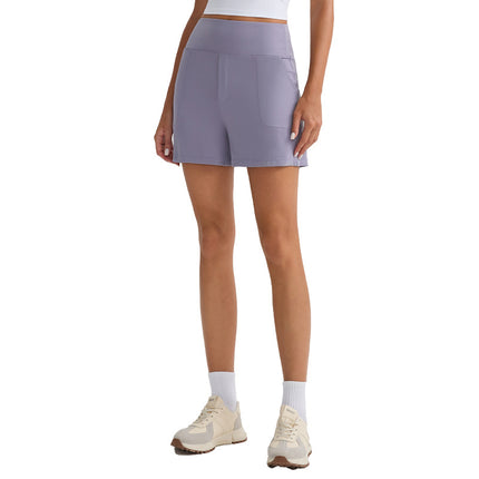 Yoga Shorts, Nude Sports Pants, Tight Yoga Pants, Pockets, Cycling, Running, Fitness, Breathable, Quick-Drying Sports Trend