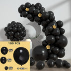 Black balloon suit 100PCS (send glue point ribbon balloon chain)