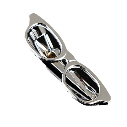 Fashion Personality Tableware Glasses Special Shape Men's Suit Tie Clip Creative Gift Fashion Features Tie Clip