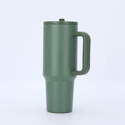 Cross-Border Amazon Best-Selling 40oz Big Mac Double-Layer Straw Mouth Car Cup Large Capacity Car Handle Ice Cup