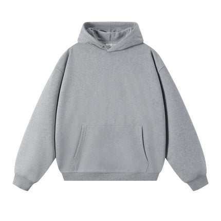 Sweatshirt 380g Terry Spring and Autumn American Style Thin Drop Shoulder Loose Fit Solid Color Hoodie for Men Trendy Versatile