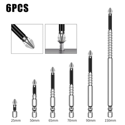 K5 Anti-Slip Bit S2 Magnetic 5A Black Anti-Slip Cross Bit Hand Electric Drill Electric Screwdriver High Hardness