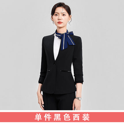 Professional suit Women's Autumn High-end Fashion Temperament Hotel Front Desk Women's Work Clothes Beauty Salon Jewelry Store Tooling