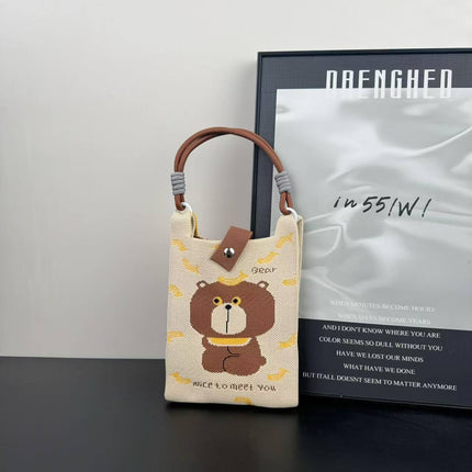 Cross-Border Mobile Phone Bag Woven Mobile Phone Bag Ins Style Woven Mobile Phone Bag Woven Tote Bag Douyin Hot Style