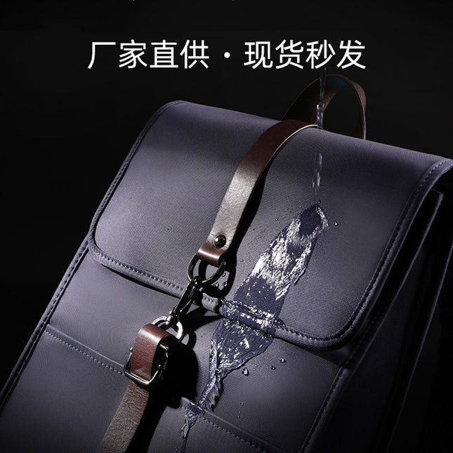 Factory Direct Supply Simple Business Computer Backpack 14inch Men's Korean Fashion Commuter Waterproof Oxford Backpack