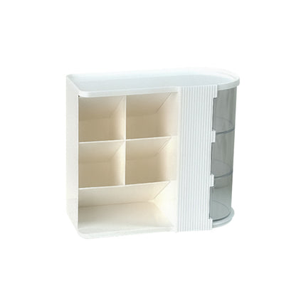 Dressing Table Cosmetics Desktop Storage Box Drawer Lipstick Mask Powder Puff Organizer Shelf Skin Care Product Storage Rack