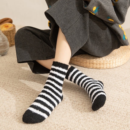 Coral Fleece Socks for Women, Winter Thickened Warm Home Mid-Calf Plush Floor Sleep Maternity Wholesale