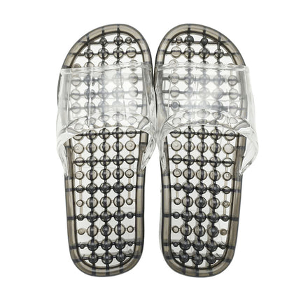Couple Bathroom Slippers Men's Summer Non-slip Home Indoor Bathing Women's Sandals Thick Bottom Massage Leakage Home Shoes