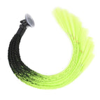 Black and green stitching