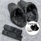 Socks + heel cover (black) / 22-23