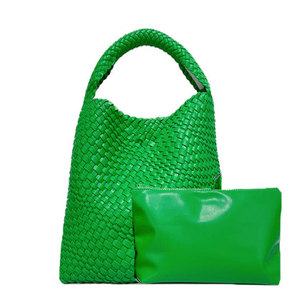 Cross-border Woven Bag Women's Tote Bag Large Capacity Vegetable Basket Bag Shopping Bag General Bag Women's All-match Bag 61