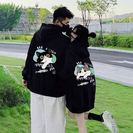 High-grade oversize Men's and Women's Top Special Couple Clothing Autumn and Winter fleece-lined Hooded Sweat Fashion Brand Class Clothes