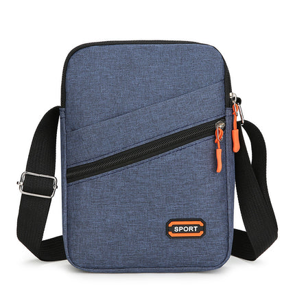 2024 New Men's Bag Fashion Casual Men's Chest Bag Multifunctional Outdoor Portable USB Charging Shoulder Messenger Bag