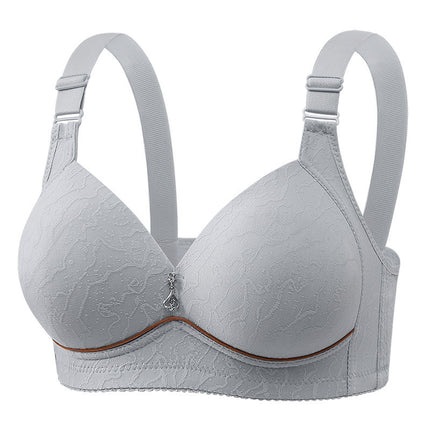 Cross-border New plus size Comfortable Breathable Non-rimless Women's Underwear Thin Cup Gap chubby girl Bra