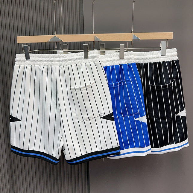 Vintage Embroidered American Quick-drying Breathable Ball Pants Shorts Knee-free Trendy All-match Sports Training Fitness Pants