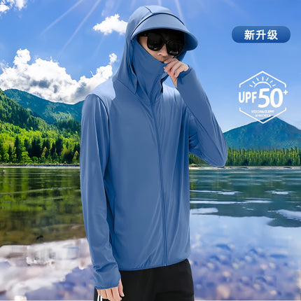Sunscreen Clothing Men's Mountain Outdoor Sunshade Big Hat Brim Skin Clothing Summer Upf50 Ice Silk Couple Sunscreen Clothing Breathable