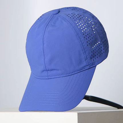 Amazon Cross-Border Pure Summer Quick-Drying Board Half Punched Six-Piece Baseball Cap Soft Top Outdoor Sunshade Fashionable Velcro