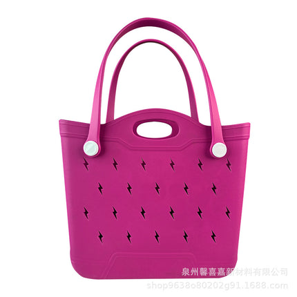 Factory Ready Stock Eva New Lightning Bag Wholesale Cross-Border New Hole Bag Women's Shopping Bag