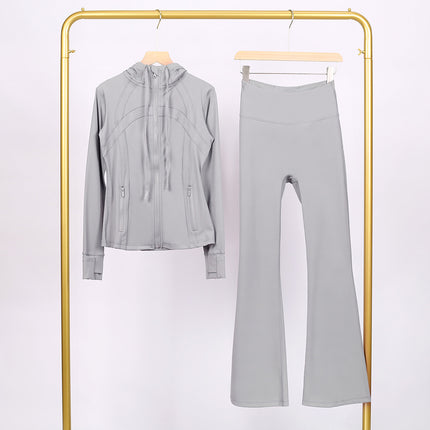 Lulu Df Stand-Up Collar Jacket Short Coat Tight-Fitting Stand-Up Collar Stretch Jacket with Gold Zipper Fitness Yoga Wear