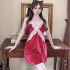Sr109 burgundy [suspender skirt] / M