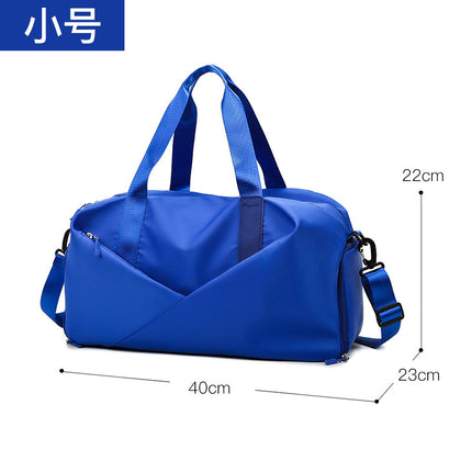 Fitness Bag Women's Portable Large Capacity Dry and Wet Separation Yoga Sports Bag Fashionable Oxford Cloth Luggage Bag Printable logo