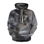 Starry sky, moonlight, clouds and fog pullover / S