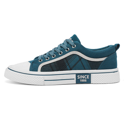 Men's Shoes Canvas Shoes Low-top 2025 New Spring Breathable Student Cloth Shoes Fashionable All-match Summer Casual Board Shoes