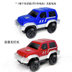 2 lightless jeeps