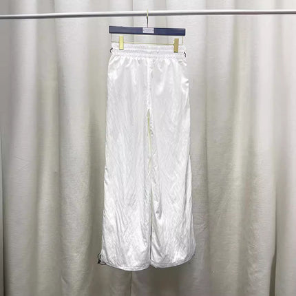 White Casual Cargo Pants for Women, Summer Thin Outdoor Jogger Sweatpants, Straight-Leg Pants, Same Style as Seen on "Sisters Who Make Waves" Season 5
