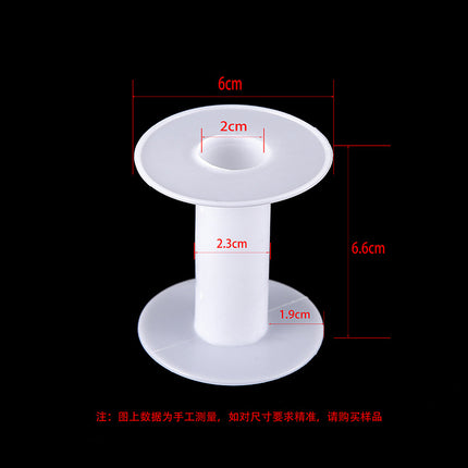 Transparent round spool core spool plastic coil I-wheel winding wire coil barrel wire rope storage tool