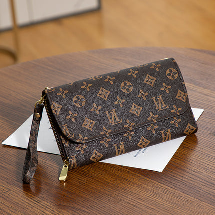 Factory Direct Supply 2025 Women's Clutch Bag Fashionable Letter Print Large Capacity Phone Wrist Bag Single Shoulder Crossbody Bag