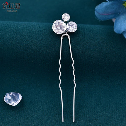 Youlapan Foreign Trade Bridal Set with Diamond-Encrusted Hair Accessories, Hairpin, Wedding Updo Accessories, Hair Comb, Hair Ornament Hp387