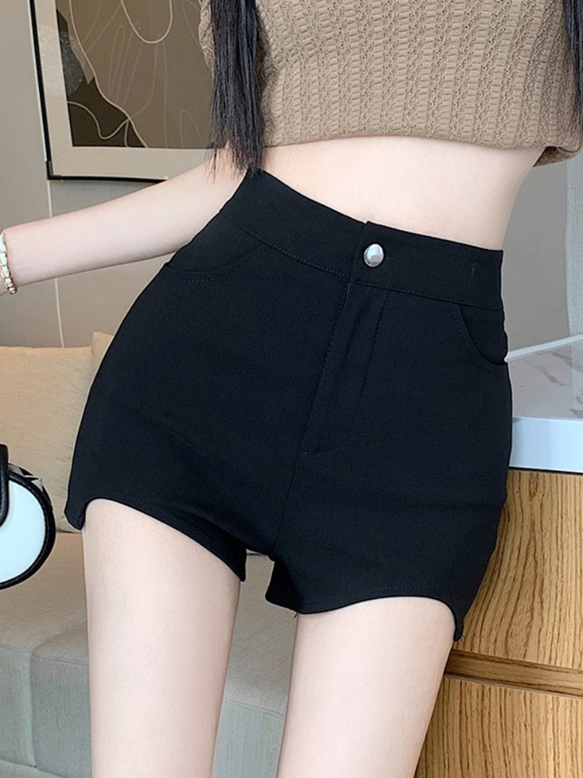 American Hot Suit Shorts Women's Summer Jazz Dance Hot Girl A- line Hot Pants Tight Stretch Slim Casual Shorts