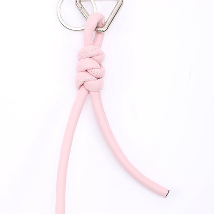 New triangle key chain PU hand-woven diamond key ring bag pendant key chain
