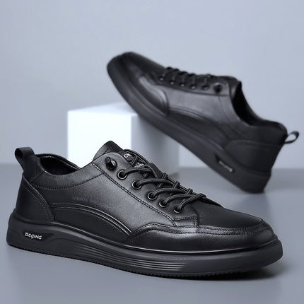 Wholesale Fashion Casual New Men's Board Shoes Trendy Casual Shoes Genuine Leather Youth Korean Men's Shoes Men's Sneakers
