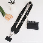 Disassembled apricot edge black - black leather and silver buckle