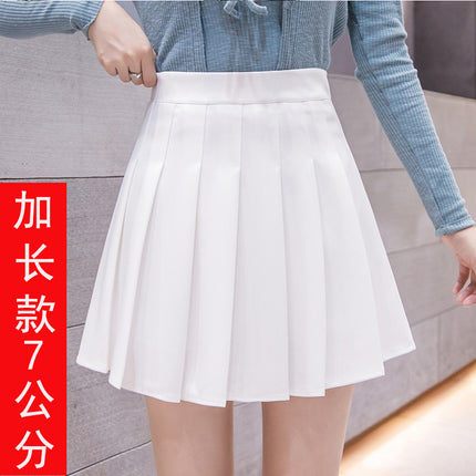 Half-Length Pleated Skirt Spring and Summer 2026 New Style Black Plus Size Autumn and Winter Plaid Korean Style High-Waisted A-Line Short Skirt