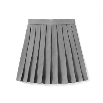 Pleated skirt wholesale red skirt a version short new high waist slim a word anti-gloss pleated jk skirt
