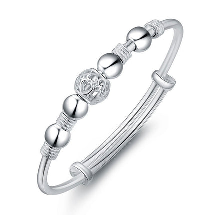 Jinrongxing Nine Fortune Bead Bracelet Copper Silver Plated Bracelet Women's Exquisite Ball Jewelry Cross-Border Live Broadcast