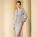 Light gray suit / S