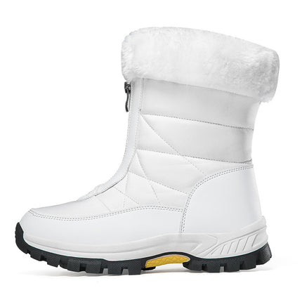 Outdoor Snow Boots for Women 2025 Winter New Style Fleece-Lined Cotton Boots Women's Cross-Border Large Size Outdoor Fleece-Lined Warm Boots