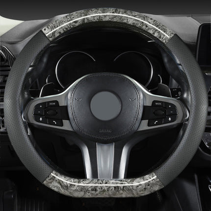 2024 new peach wood grain car steering wheel cover factory direct sales of a generation of hair