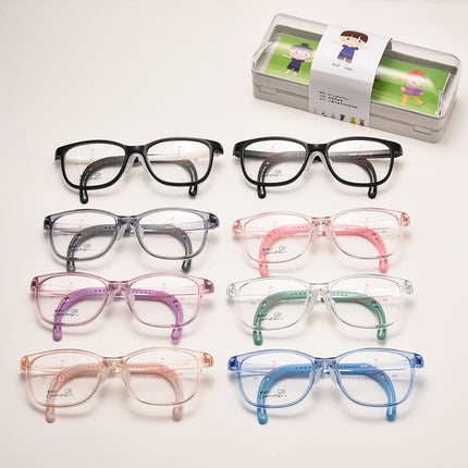 New professional tomato silicone adjustable temple men's and women's children's glasses can be equipped with myopia prevention and control glasses frame wholesale